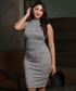 Sleeveless Bodycon Stripe Dress